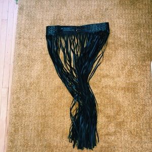 Black Fringe Belt